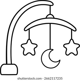 Esta Ilustración vectorial minimalista es perfecta para libros para colorear con temas para bebés, materiales educativos, diseños de guarderías, anuncios de nacimiento, blogs para padres, invitaciones de baby shower y p relacionados con el bebé