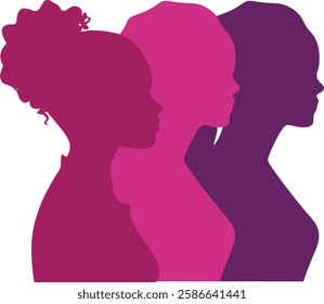 This minimalist Woman's Day colouring vector showcases simple yet elegant female silhouettes, floral accents, and empowering symbols. It is perfect for relaxing art sessions.