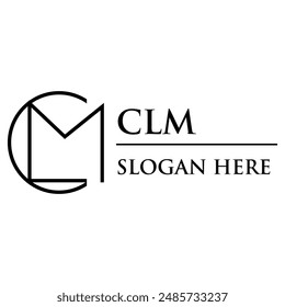 Este es un diseño de logo minimalista . El nombre del logo es logo CLM . 