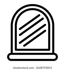 This Mirror icon is suitable for Beauty Salon, Spa, Barber Shop, etc