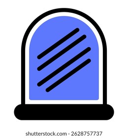 This Mirror icon is suitable for Beauty Salon, Spa, Barber Shop, etc