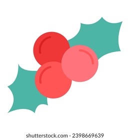 This Mistletoe icon is suitable for The Birth of Jesus or Christmas, Religion, Christian, etc.