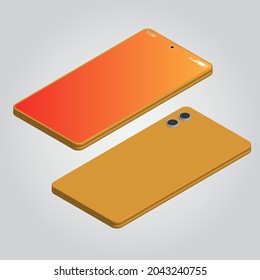 This is a mobile phone design vector, perfect for posters or social media promotions