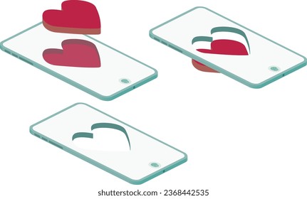 Esta ilustración de teléfono móvil está diseñada en un estilo isométrico, mezclándose perfectamente con el código de diseño. Su diseño isométrico único lo distingue, con una característica del 50%, evitando lo normal