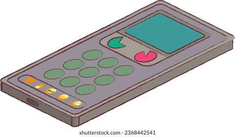 Esta ilustración de teléfono móvil está diseñada en un estilo isométrico, mezclándose perfectamente con el código de diseño. Su diseño isométrico único lo distingue, con una característica del 50%, evitando lo normal