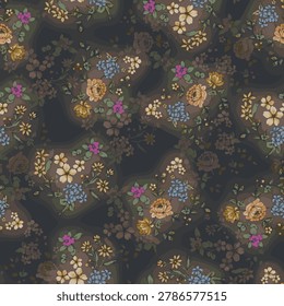 This is a Moda Chelsea Garden fabric in the Bohemian Flare Midnight Drizzle style.   