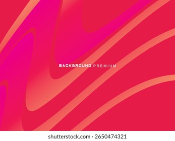 Dieser moderne abstrakte Hintergrund verfügt über dynamische Schattierungen von hellroten bis orangen und magenta, mit gekrümmten und scharfen Formen, die ein Gefühl von Geschwindigkeit und Energie schaffen, ideal für digitale Kulissen, Produkt 