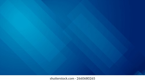 Dieser moderne abstrakte Hintergrund zeigt einen Farbverlauf von blauen Farbtönen und überlappenden transluzenten geometrischen Formen, die Tiefe und eine beruhigende, anspruchsvolle visuelle Textur mit kühlen Tönen schaffen
