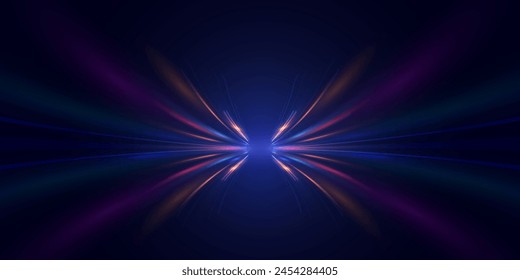 This is a modern abstract high-speed motion effect png. It is also a futuristic dynamic motion technology. It can be used as a banner or poster design background idea. Fast speed lines.

