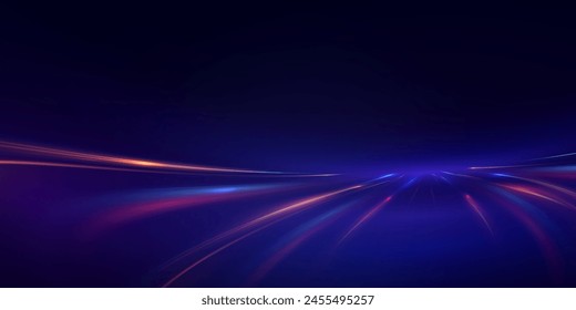 This is a modern abstract high-speed motion effect png. It is also a futuristic dynamic motion technology. It can be used as a banner or poster design background idea. Fast speed lines.	
