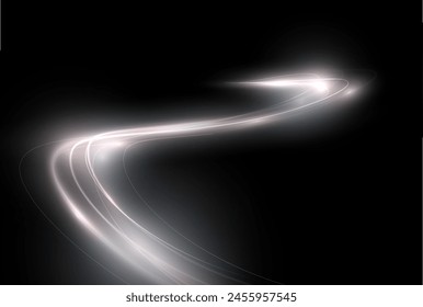 This is a modern abstract high-speed motion effect png. It is also a futuristic dynamic motion technology. It can be used as a banner or poster design background idea. Fast speed lines.	
