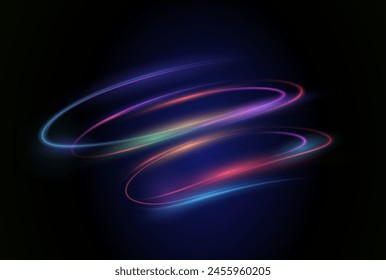 This is a modern abstract high-speed motion effect png. It is also a futuristic dynamic motion technology. It can be used as a banner or poster design background idea. Fast speed lines. Twirl light.