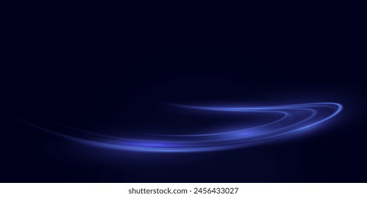 This is a modern abstract high-speed motion effect png. It is also a futuristic dynamic motion technology. It can be used as a banner or poster design background idea. Fast speed lines. Twirl light.