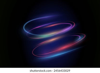 This is a modern abstract high-speed motion effect png. It is also a futuristic dynamic motion technology. It can be used as a banner or poster design background idea. Fast speed lines. Twirl light.
