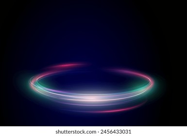 This is a modern abstract high-speed motion effect png. It is also a futuristic dynamic motion technology. It can be used as a banner or poster design background idea. Fast speed lines. Twirl light.