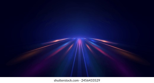 This is a modern abstract high-speed motion effect png. It is also a futuristic dynamic motion technology. It can be used as a banner or poster design background idea. Fast speed lines. Twirl light.