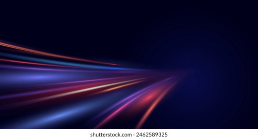 This is a modern abstract high-speed motion effect png. It is also a futuristic dynamic motion technology. It can be used as a banner or poster design background idea. Fast speed lines.