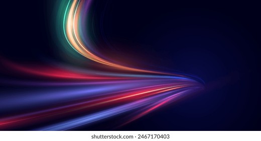 This is a modern abstract high-speed motion effect png. It is also a futuristic dynamic motion technology. It can be used as a banner or poster design background idea. Fast speed lines.	
