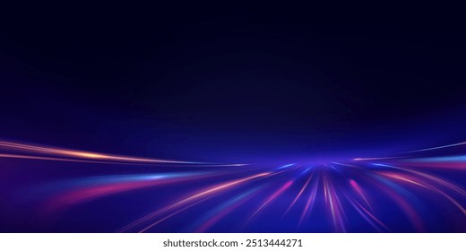 This is a modern abstract high-speed motion effect png. It is also a futuristic dynamic motion technology. It can be used as a banner or poster design background idea. Fast speed lines.	