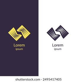 This modern, abstract logo is a high-quality, isolated vector design. Perfect for use on websites, flyers, business cards, and banners. Customize it easily to fit your brand's needs.