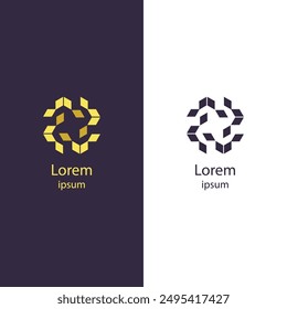 This modern, abstract logo is a high-quality, isolated vector design. Perfect for use on websites, flyers, business cards, and banners. Customize it easily to fit your brand's needs.
