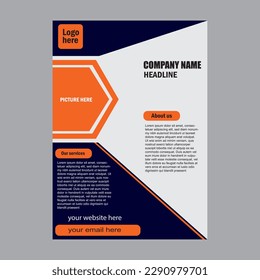 This is a modern business flayer .