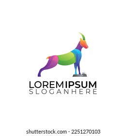 this is modern colorful animal logo