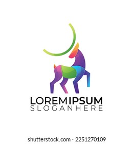 this is modern colorful animal logo