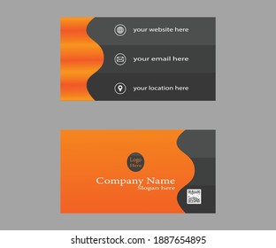 This is a Modern corporate Creative Clean and a unique two-sided business card or visiting card for your business and personal use