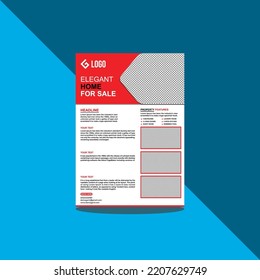 This is a Modern Creative Vector Template. This flyer is Creative and use red color cover modern layout, annual report, poster, flyer in A4 with colorful triangles.