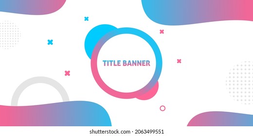 This modern and cute banner design is suitable for promotional media such as banners, posters, and others