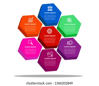 This is a modern infographic design. This is total vector art. you used for work in annual report, web design, web template, theme & business presentation.