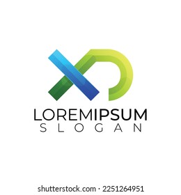dies ist ein modernes Brieflogo