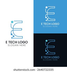 "This modern letter-based tech logo template is ideal for use in digital startups, app icons, software companies, IT services, branding, website headers, and business cards. Fully editable,