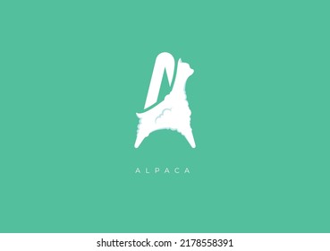 This is a modern logo of Alpaca, Great combination of Alpaca symbol with letter A as initial of Alpaca. 
