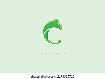 This is a modern logo of Chameleon, Great combination of Chameleon symbol with letter C as initial of Chameleon itself.