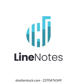 This modern logo, a combination of growth graphics and vinyl, is very suitable for use as a financial music logo