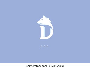 This is a modern logo of Dog, Great combination of Dog symbol with letter D as initial of Dog itself.
