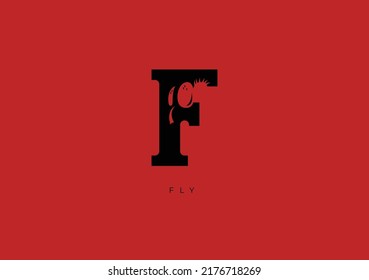 This is a modern logo of Fly, Great combination of Fly symbol with letter F as initial of Fly.