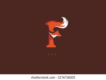 This is a modern logo of Fox, Great combination of Fox symbol with letter F as initial of Fox.