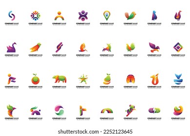 this is modern logo and mascot logo collection
