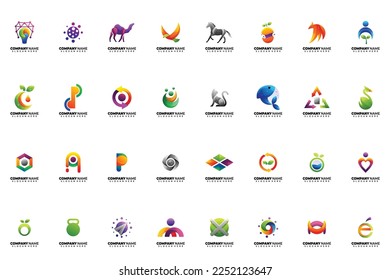 this is modern logo and mascot logo collection