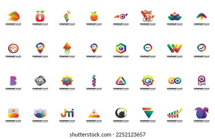 this is modern logo and mascot logo collection