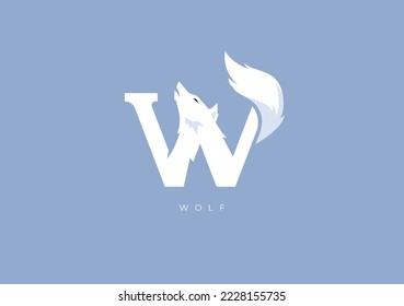 This is a modern logo of Wolf, Great combination of Wolf symbol with letter W as initial of Wolf itself.