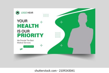 This is a modern medical-healthcare video thumbnail design for medical-related business,also useful for health care, medicine,dentist,doctor,health.You can do easily edit and logoimage quickly add.