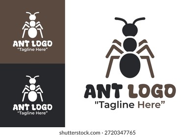 This modern minimalist ant logo fits professional visual systems for sustainability and nature-focused brands.