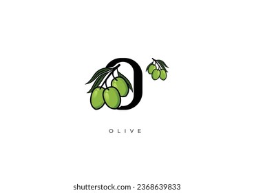 This is a modern Olive Fruit Vector, Great combination of Olive Fruit symbol with letter O as initial of Olive Fruit itself. Nice for Logo, Monogram, Symbol or any graphic design needs.