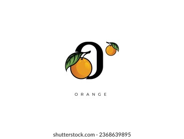 This is a modern Orange Fruit Vector, Great combination of Orange Fruit symbol with letter O as initial of Orange Fruit itself. Nice for Logo, Monogram, Symbol or any graphic design needs.