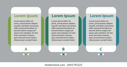 This modern paper infographic design features a clean, layered layout with a subtle 3D paper-cut effect. Ideal for presenting steps, timelines, or data visually, it includes numbered sections.