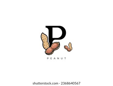 This is a modern Peanut Fruit Vector, Great combination of Peanut Fruit symbol with letter P as initial of Peanut Fruit itself. Nice for Logo, Monogram, Symbol or any graphic design needs.